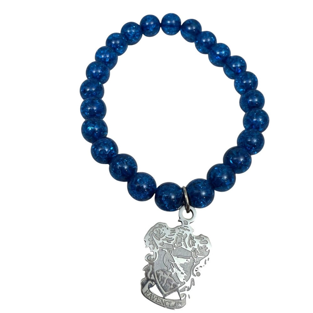 Harry Potter Ravenclaw Acrylic Beaded Charm Bracelet Stretch Fashion Jewelry
